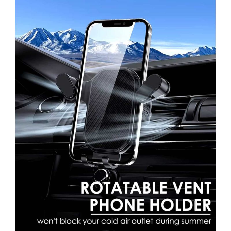 Auto si Moto - Piese auto si accesorii - Interior auto - Accesorii interior - Suport Telefon Auto pentru Grila de Ventilatie Premium, Rotativ 360°, Compatibil cu Telefoane 5.0-7.2 inch - Infinity.ro