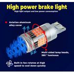 Auto si Moto - Electrice auto - Iluminare si semnalizare - Becuri auto - Bec LED T20 / W21/5W / 7443 Pozitie si Frana cu 2 Filament, 30W, Culoare Rosu cu Ventilator Canbus pentru Stop 12V - Infinity.ro