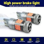 Auto si Moto - Electrice auto - Iluminare si semnalizare - Becuri auto - Bec LED T20 / W21/5W / 7443 Pozitie si Frana cu 2 Filament, 30W, Culoare Rosu cu Ventilator Canbus pentru Stop 12V - Infinity.ro