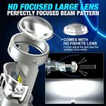 Auto si Moto - Electrice auto - Iluminare si semnalizare - Becuri auto - Set 2 Becuri H7 LED cu Lupa, SUPER CSP, Putere 150W si 27.000 Lumeni, CANBUS Cu cipuri CSP 7035, 6000K Alb Rece - Infinity.ro