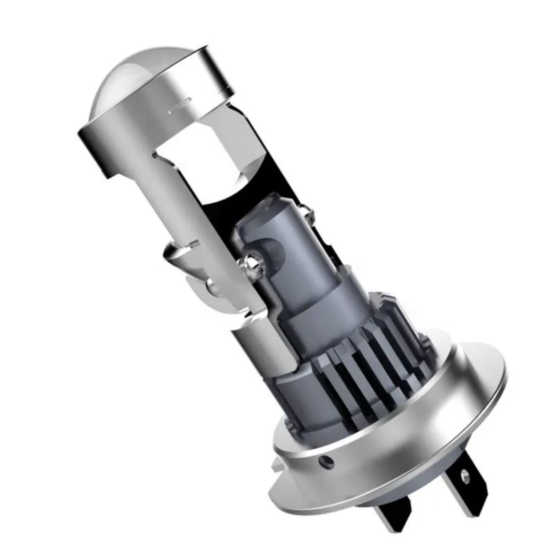 Auto si Moto - Electrice auto - Iluminare si semnalizare - Becuri auto - Set 2 Becuri H7 LED cu Lupa, SUPER CSP, Putere 150W si 27.000 Lumeni, CANBUS Cu cipuri CSP 7035, 6000K Alb Rece - Infinity.ro