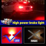 Auto si Moto - Electrice auto - Iluminare si semnalizare - Becuri auto - Bec LED T20 / W21/5W / 7443 Pozitie si Frana cu 2 Filament, 30W, Culoare Rosu cu Ventilator Canbus pentru Stop 12V - Infinity.ro