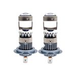 Auto si Moto - Electrice auto - Iluminare si semnalizare - Becuri auto - Set 2 Becuri H7 LED cu Lupa, SUPER CSP, Putere 150W si 27.000 Lumeni, CANBUS Cu cipuri CSP 7035, 6000K Alb Rece - Infinity.ro