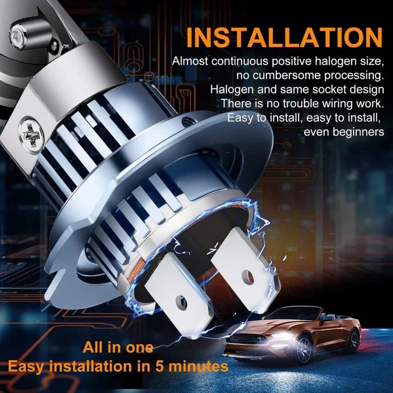 Auto si Moto - Electrice auto - Iluminare si semnalizare - Becuri auto - Set 2 Becuri H7 LED cu Lupa, SUPER CSP, Putere 150W si 27.000 Lumeni, CANBUS Cu cipuri CSP 7035, 6000K Alb Rece - Infinity.ro