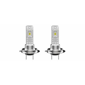 Set 2 becuri LED H8 / H11, 55W, lumina alb-rece, 16.000 Lumeni, Fara cablu