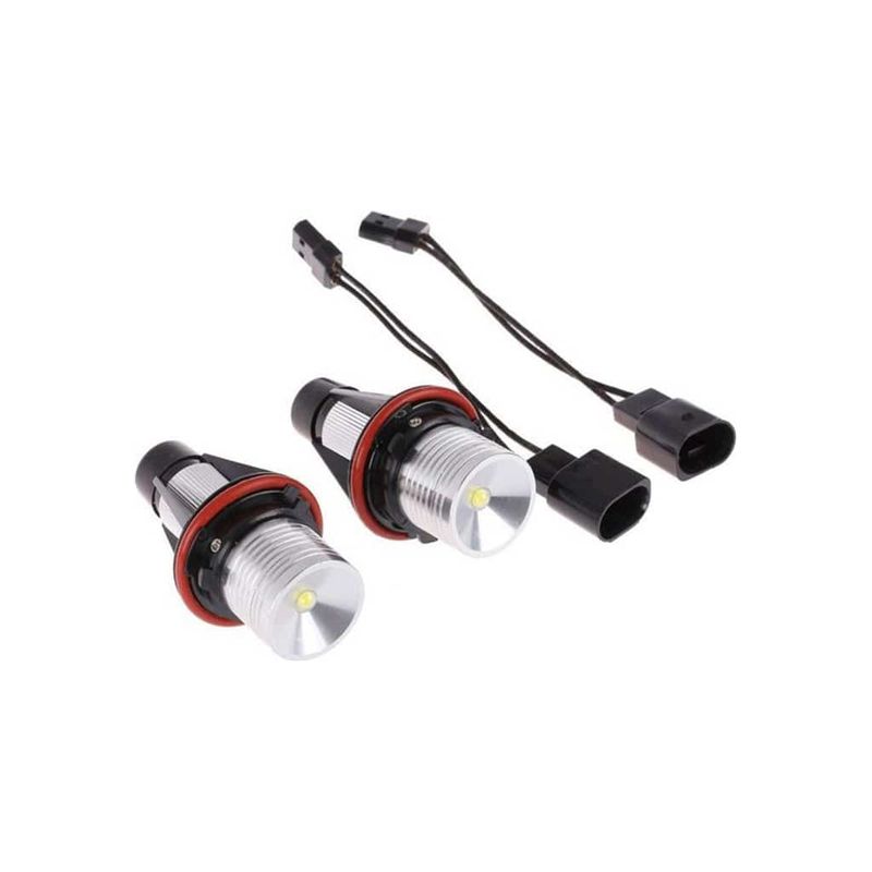 Auto si Moto - Electrice auto - Iluminare si semnalizare - Becuri auto - Set 2 Becuri Led Marker Angel Eyes BMW Seria 1 E87, Seria 5 E39, Seria 5 E60, E61, E63, E64, E65, E66, X5 E53, E83, X3 - Infinity.ro