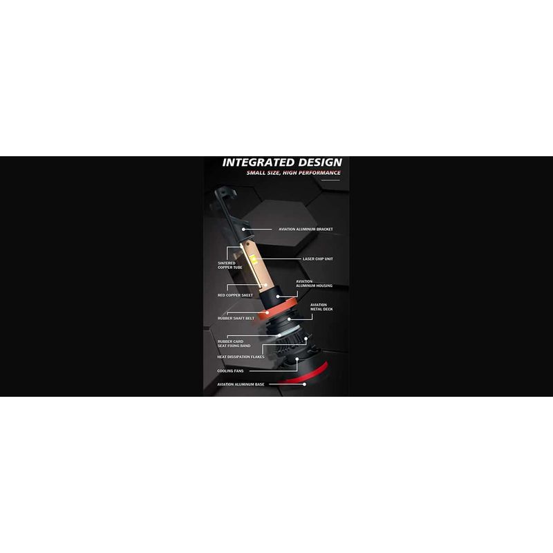 Auto si Moto - Electrice auto - Iluminare si semnalizare - Becuri auto - Set 2 LED-uri Auto H8 / H11 55w/bec , 20000 Lumeni, 6500K, AUTO, 12-24 Volti, CSP, Canbus, Miez Cupru, Radiator Aluminiu - Infinity.ro