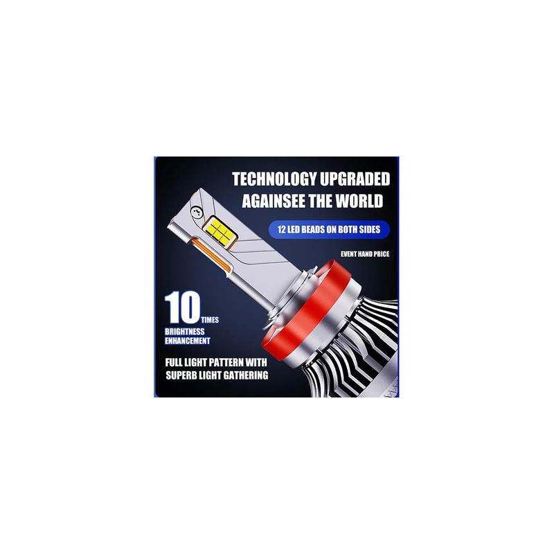 Auto si Moto - Electrice auto - Iluminare si semnalizare - Becuri auto - Becuri LED Auto H4 AutoREY® SUPER CSP, Iluminare 360°  Cu cipuri CSP 6000K Alb Rece, 136W 30.000LM Canbus - Infinity.ro