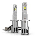 Auto si Moto - Electrice auto - Iluminare si semnalizare - Becuri auto - Set 2 becuri LED H3, 55W, Canbus PRO AutoREY® lumina alb-rece, 25.000 Lumeni, Ventilator inclus - Infinity.ro
