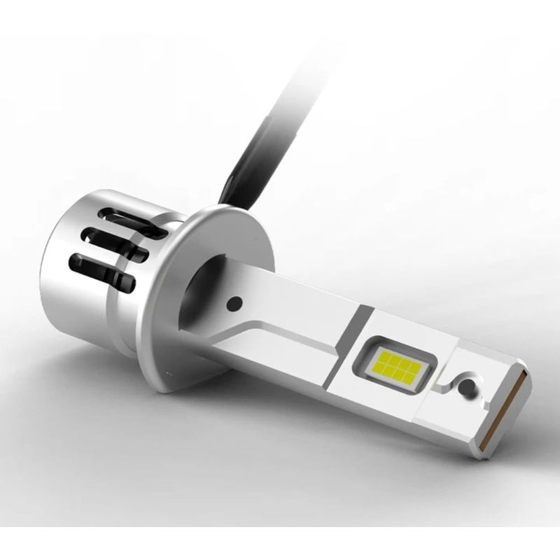 Auto si Moto - Electrice auto - Iluminare si semnalizare - Becuri auto - Set 2 becuri LED H3, 55W, Canbus PRO AutoREY® lumina alb-rece, 25.000 Lumeni, Ventilator inclus - Infinity.ro