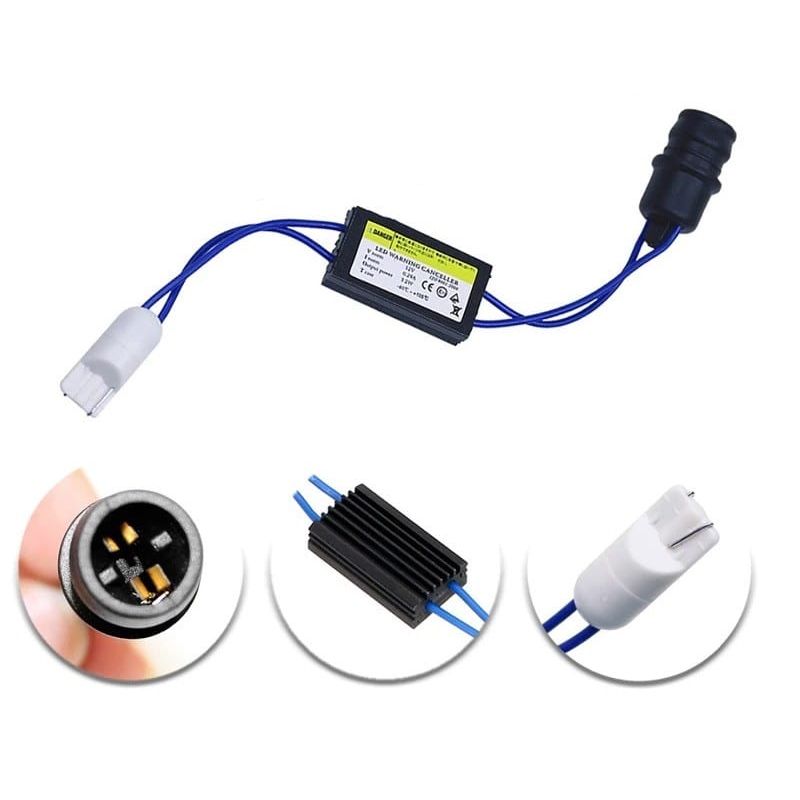 Auto si Moto - Electrice auto - Iluminare si semnalizare - Becuri auto - Set 2 Anulatoare eroare Led T10 (W5W) 12V - 3,2W cu baza flexibila din cauciuc, Canbus AutoREY® - Infinity.ro