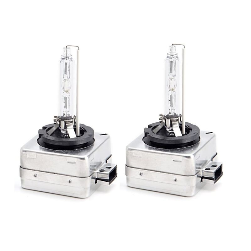 Auto si Moto - Electrice auto - Iluminare si semnalizare - Becuri auto - Set 2 Becuri Auto Xenon D1S, Bi-Xenon, 35W, 6000K, +60% Lumina, Faza Scurta si Lunga, Lumina Alba Rece - Infinity.ro