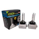 Auto si Moto - Electrice auto - Iluminare si semnalizare - Becuri auto - Set 2 Becuri Auto Xenon D1S, Bi-Xenon, 35W, 6000K, +60% Lumina, Faza Scurta si Lunga, Lumina Alba Rece - Infinity.ro