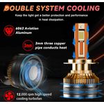 Auto si Moto - Electrice auto - Iluminare si semnalizare - Becuri auto - Set 2 Becuri LED Auto H8/H11 Canbus PRO, SUPER CSP, Putere 270W si 27.000 Lumeni, CANBUS Cipuri CSP 4575, 6000K Alb Rece - Infinity.ro