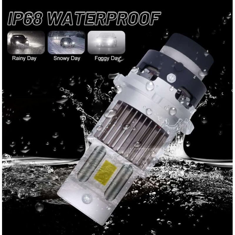 Auto si Moto - Electrice auto - Iluminare si semnalizare - Becuri auto - Set 2 Becuri LED D4S/R Auto, 75w, 30.000 Lumeni, Lumina Alba 6500K, 12-24 Volti, CSP, Canbus, Radiator Aluminiu - Infinity.ro