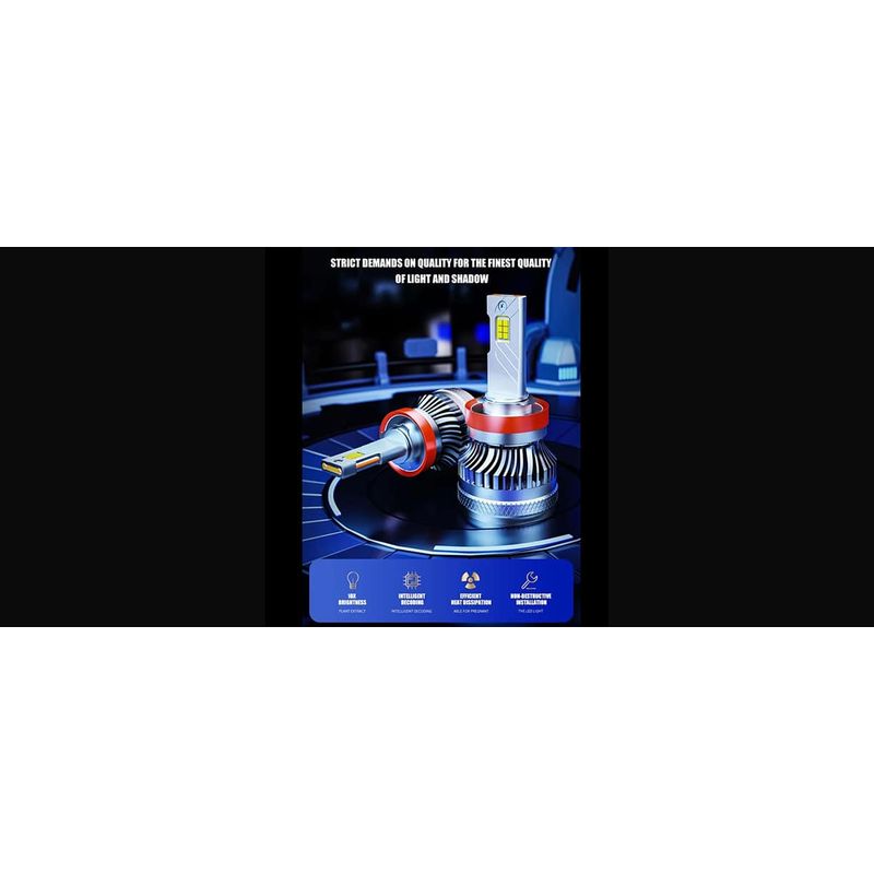 Auto si Moto - Electrice auto - Iluminare si semnalizare - Becuri auto - Becuri LED Auto H1 AutoREY® SUPER CSP, Iluminare 360° Cu cipuri CSP 6000K Alb Rece, 136W 30.000LM Canbus - Infinity.ro