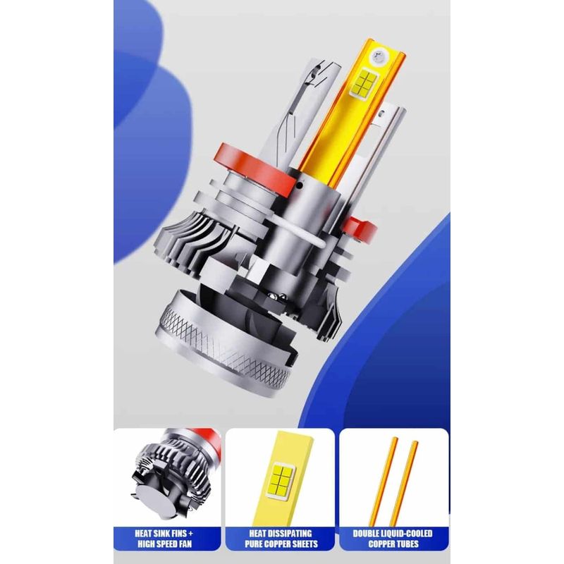Auto si Moto - Electrice auto - Iluminare si semnalizare - Becuri auto - Set Becuri LED Auto H3 AutoREY® SUPER CSP, Putere 136W si 30.000 Lumeni Cu cipuri CSP 6000K Alb Rece, Canbus - Infinity.ro