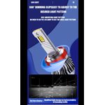 Auto si Moto - Electrice auto - Iluminare si semnalizare - Becuri auto - Set Becuri LED Auto H3 AutoREY® SUPER CSP, Putere 136W si 30.000 Lumeni Cu cipuri CSP 6000K Alb Rece, Canbus - Infinity.ro