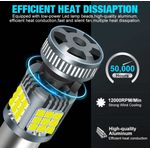 Auto si Moto - Electrice auto - Iluminare si semnalizare - Becuri auto - Bec LED Marsarier P21W / BA15S / 1156, DRL Lumini de Zi, 30W, 2800LM, 6000K Alb Rece, Ventilator Integrat, Canbus 12V - Infinity.ro