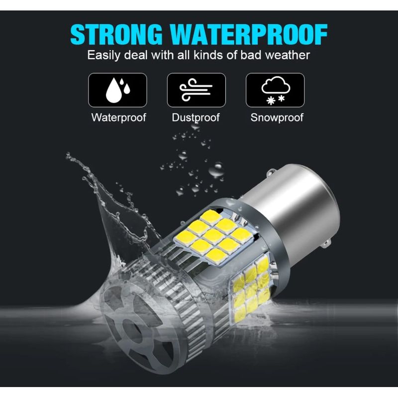 Auto si Moto - Electrice auto - Iluminare si semnalizare - Becuri auto - Bec LED Marsarier P21W / BA15S / 1156, DRL Lumini de Zi, 30W, 2800LM, 6000K Alb Rece, Ventilator Integrat, Canbus 12V - Infinity.ro