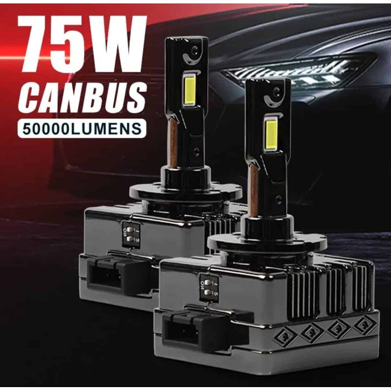 Auto si Moto - Electrice auto - Iluminare si semnalizare - Becuri auto - Set 2 Becuri LED D3S/R AutoREY® PRO 75W/bec 50.000 Lumeni Plug&Play pentru Far Auto, Conversie Xenon HID to LED Canbus - Infinity.ro