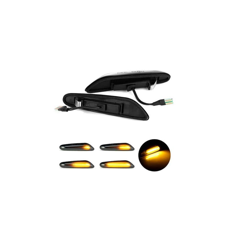 Auto si Moto - Electrice auto - Iluminare si semnalizare - Lumini ambientale - Set 2 Lampi Semnalizare Dinamica pentru aripa LED  BMW E46 E36 E90 E91 E60 E61 E87 E88 E92 E93 X1 E84 X3 E83 X5 E53 E81 - Infinity.ro