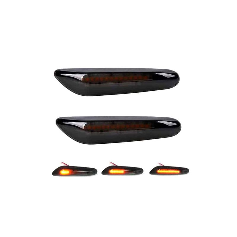 Auto si Moto - Electrice auto - Iluminare si semnalizare - Lumini ambientale - Set 2 Lampi Semnalizare Dinamica pentru aripa LED  BMW E46 E36 E90 E91 E60 E61 E87 E88 E92 E93 X1 E84 X3 E83 X5 E53 E81 - Infinity.ro