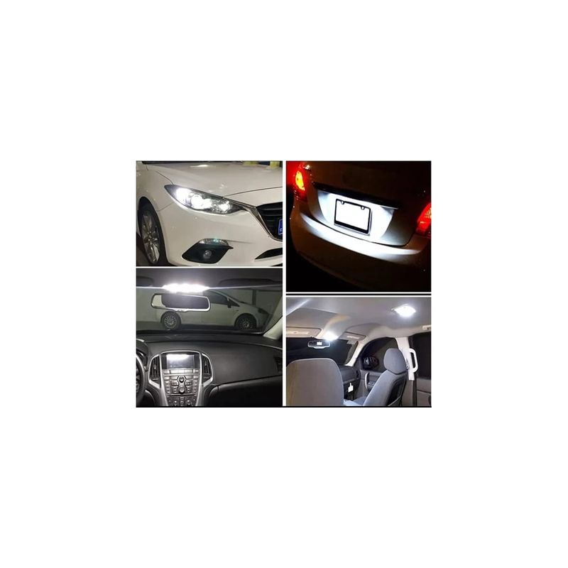 Auto si Moto - Electrice auto - Iluminare si semnalizare - Becuri auto - Set Becuri LED Super Canbus T10 W5W pentru Pozitie , Interior, Lampi Numar tip LED , 12v 6W, 18 SMD, Culoare Alb 6000k - Infinity.ro