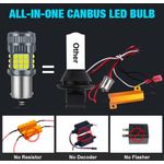 Auto si Moto - Electrice auto - Iluminare si semnalizare - Becuri auto - Bec LED Marsarier PY21W / BAU15S / 1156, DRL Lumini de Zi, 30W, 2800LM, 6000K Alb Rece, Ventilator Integrat, Canbus 12V - Infinity.ro