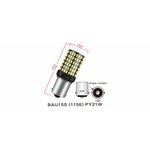 Auto si Moto - Electrice auto - Iluminare si semnalizare - Becuri auto - Bec LED Canbus 1156/BAU15S PY21W 3014, 144 LED-uri Marsarier, Lumini de Zi, Daylight - Infinity.ro