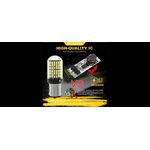 Auto si Moto - Electrice auto - Iluminare si semnalizare - Becuri auto - Bec LED Canbus 1156/BAU15S PY21W 3014, 144 LED-uri Marsarier, Lumini de Zi, Daylight - Infinity.ro