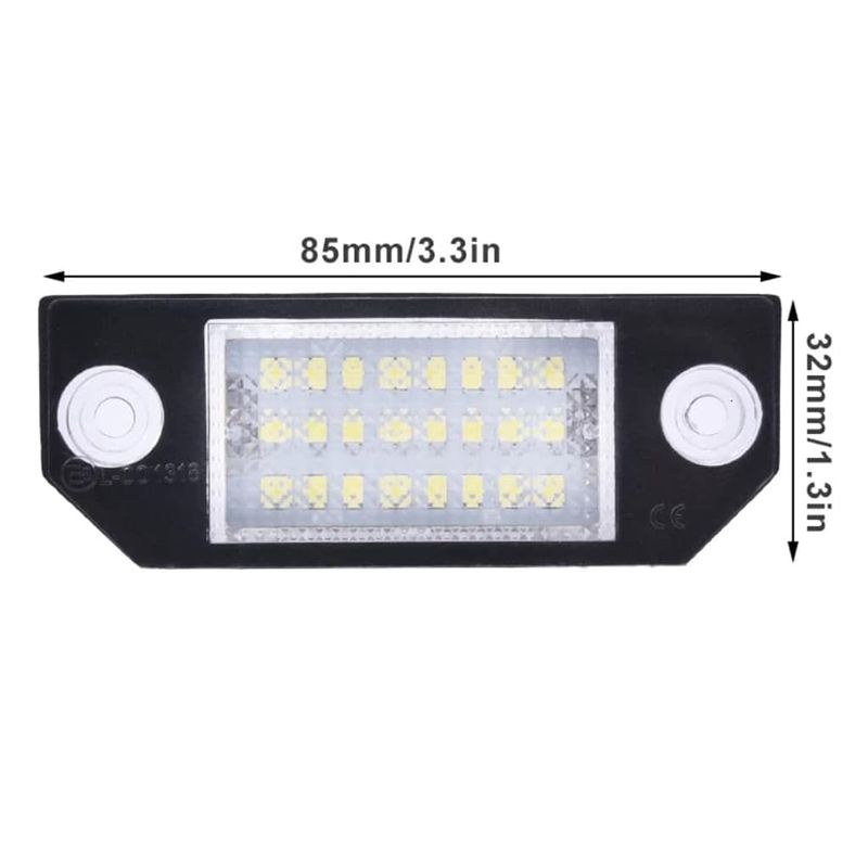 Auto si Moto - Electrice auto - Iluminare si semnalizare - Becuri auto - Set lampi LED numar dedicate Ford C-MAX Focus MK2 2003-2010 - Infinity.ro