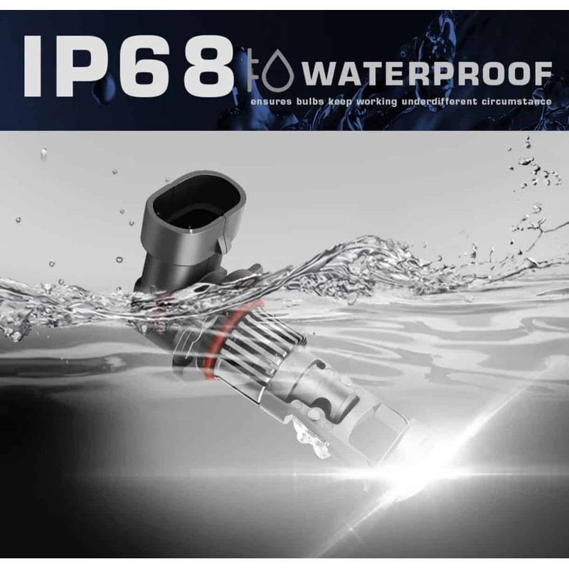 Auto si Moto - Electrice auto - Iluminare si semnalizare - Becuri auto - Set 2 Becuri LED H8 / H11 cu Lupa, SUPER CSP, Putere 150W si 27.000 Lumeni, Cipuri CSP 7035, 6000K Alb Rece - Infinity.ro