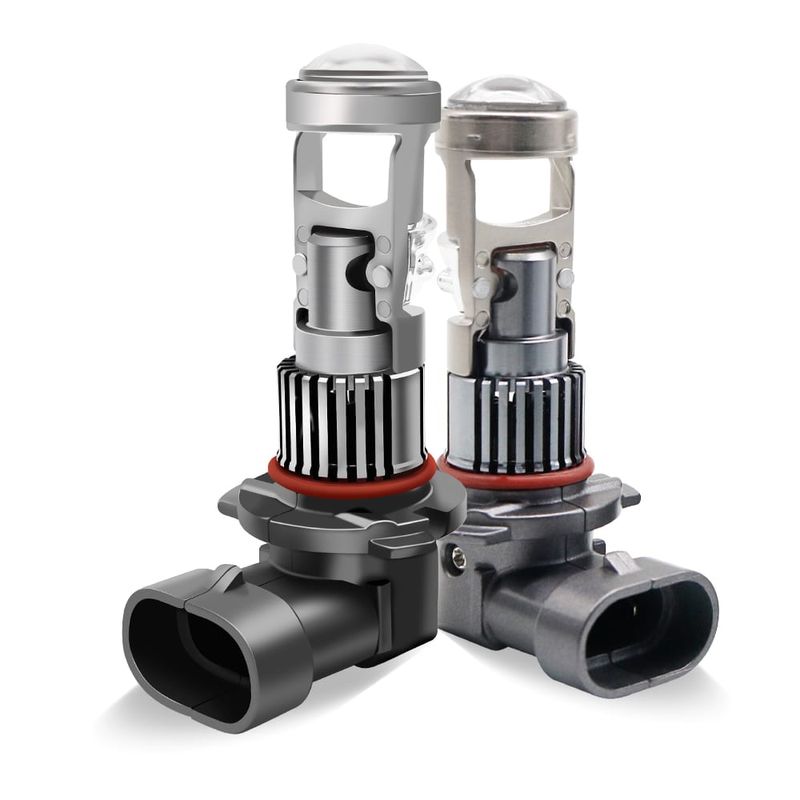 Auto si Moto - Electrice auto - Iluminare si semnalizare - Becuri auto - Set 2 Becuri LED H8 / H11 cu Lupa, SUPER CSP, Putere 150W si 27.000 Lumeni, Cipuri CSP 7035, 6000K Alb Rece - Infinity.ro