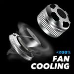 Auto si Moto - Electrice auto - Iluminare si semnalizare - Becuri auto - Bec LED T20 / W21W / 7440 Pozitie sau Frana, 30W, 2800LM, Culoare Rosu, Ventilator Integrat, Canbus pentru Stop 12V - Infinity.ro