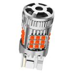 Auto si Moto - Electrice auto - Iluminare si semnalizare - Becuri auto - Bec LED T20 / W21W / 7440 Pozitie sau Frana, 30W, 2800LM, Culoare Rosu, Ventilator Integrat, Canbus pentru Stop 12V - Infinity.ro