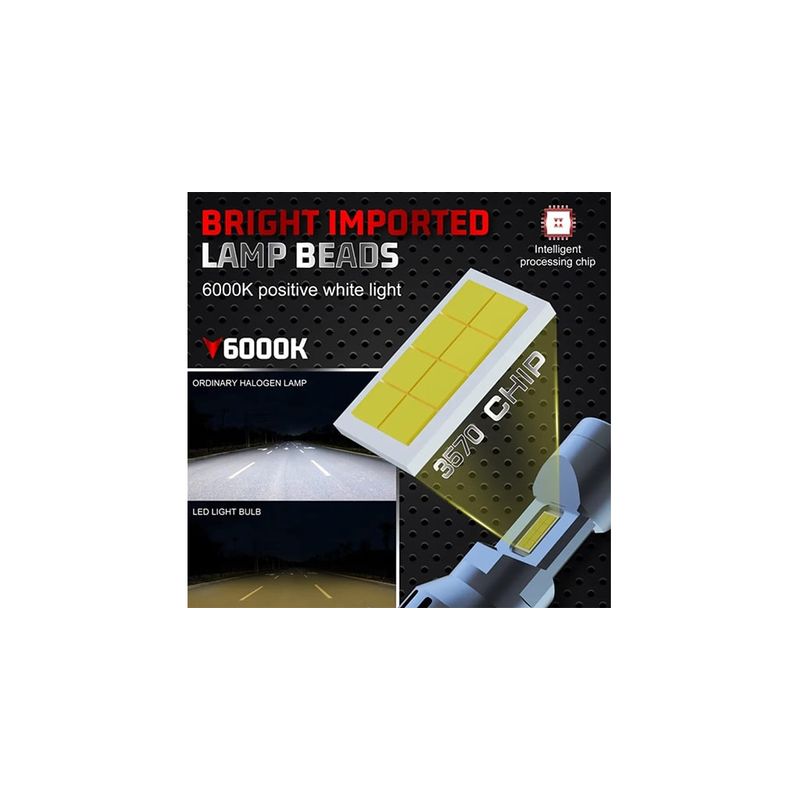 Auto si Moto - Electrice auto - Iluminare si semnalizare - Becuri auto - Set 2 becuri LED H8 / H11, 55W,  lumina alb-rece, 25.000 Lumeni, Fara cablu si ventilator inclus - Infinity.ro