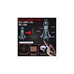 Auto si Moto - Electrice auto - Iluminare si semnalizare - Becuri auto - Set 2 becuri LED H8 / H11, 55W,  lumina alb-rece, 25.000 Lumeni, Fara cablu si ventilator inclus - Infinity.ro