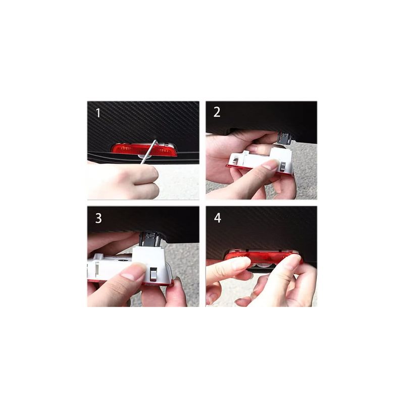 Auto si Moto - Electrice auto - Iluminare si semnalizare - Lumini ambientale - Set Lampi Logo Portiere Holograme VW Passat B6, B7, CC, Golf 5, 6, 7, Touareg , Plug and Play - Infinity.ro