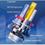 Auto si Moto - Electrice auto - Iluminare si semnalizare - Becuri auto - Set Becuri LED Auto HB4 / 9006 AutoREY® SUPER CSP, Putere 136W si 30.000 Lumeni Cu cipuri CSP 6000K Alb Rece, Canbus - Infinity.ro