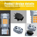 Auto si Moto - Electrice auto - Iluminare si semnalizare - Becuri auto - Bec LED T20 / W21W / 7440 pentru Semnal, DRL, Lumini de Zi cu un Filament, 30W, 3000K Galben,  cu Ventilator Canbus 12V - Infinity.ro