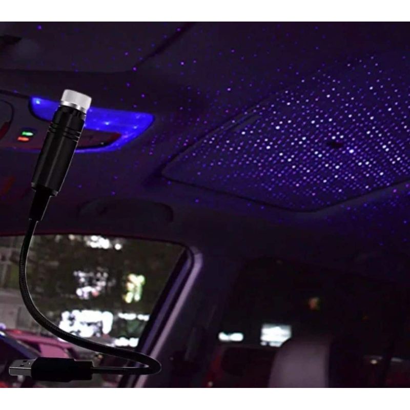 Auto si Moto - Electrice auto - Iluminare si semnalizare - Lumini ambientale - Laser Plafon Auto, Proiectie stele, Culoare Mov, Conectare prin  USB AutoREY® - Infinity.ro