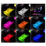 Auto si Moto - Electrice auto - Iluminare si semnalizare - Lumini ambientale - Lumini Ambientale Auto Kit interior cu 18 LED-uri RGB cu Conectare USB si Control din Aplicatie Intensitate Reglabila - Infinity.ro