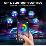 Auto si Moto - Electrice auto - Iluminare si semnalizare - Lumini ambientale - Lumini Ambientale Auto Kit interior cu 18 LED-uri RGB cu Conectare USB si Control din Aplicatie Intensitate Reglabila - Infinity.ro