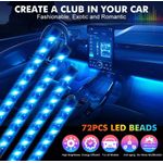 Auto si Moto - Electrice auto - Iluminare si semnalizare - Lumini ambientale - Lumini Ambientale Auto Kit interior cu 18 LED-uri RGB cu Conectare USB si Control din Aplicatie Intensitate Reglabila - Infinity.ro