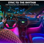 Auto si Moto - Electrice auto - Iluminare si semnalizare - Lumini ambientale - Lumini Ambientale Auto Kit interior cu 18 LED-uri RGB cu Conectare USB si Control din Aplicatie Intensitate Reglabila - Infinity.ro