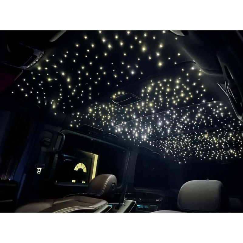 Auto si Moto - Electrice auto - Iluminare si semnalizare - Lumini ambientale - Kit Fibra Optica Plafon Instelat Auto 1200 Fire cu efect TWINKLE si Kit 10 Comete inclus 0.75mm si 3M lungime RGBW - Infinity.ro