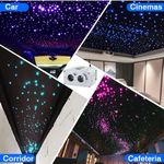 Auto si Moto - Electrice auto - Iluminare si semnalizare - Lumini ambientale - Kit Fibra Optica Plafon Instelat Auto TWINKLE RGBW 32W 600 Fire 0.75mm si 3M lungime , Control din Aplicatie Telecomanda - Infinity.ro
