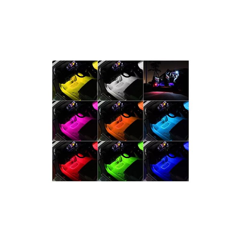 Auto si Moto - Electrice auto - Iluminare si semnalizare - Lumini ambientale - Lumini Ambientale Auto Kit interior LED RGB Conectare prin USB si Control din Aplicatie Intensitate Reglabila - Infinity.ro