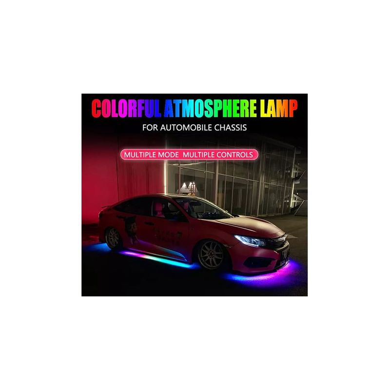 Auto si Moto - Electrice auto - Iluminare si semnalizare - Lumini ambientale - Banda LED auto RGBIC dinamica 2x90 cm si 2x120 cm - Infinity.ro